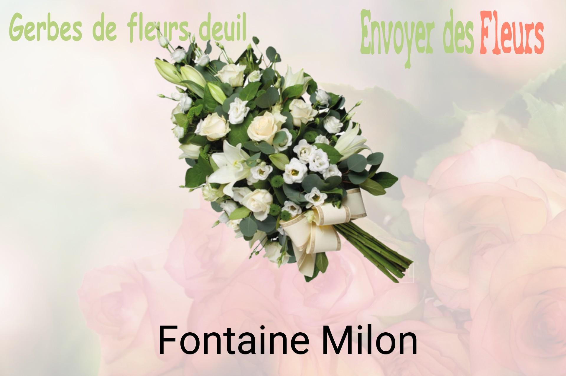Gerbe de fleurs de deuil livrée à Fontaine-Milon